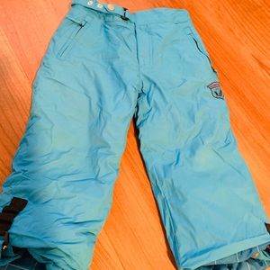 Little Boys or girls turquoise ski pants